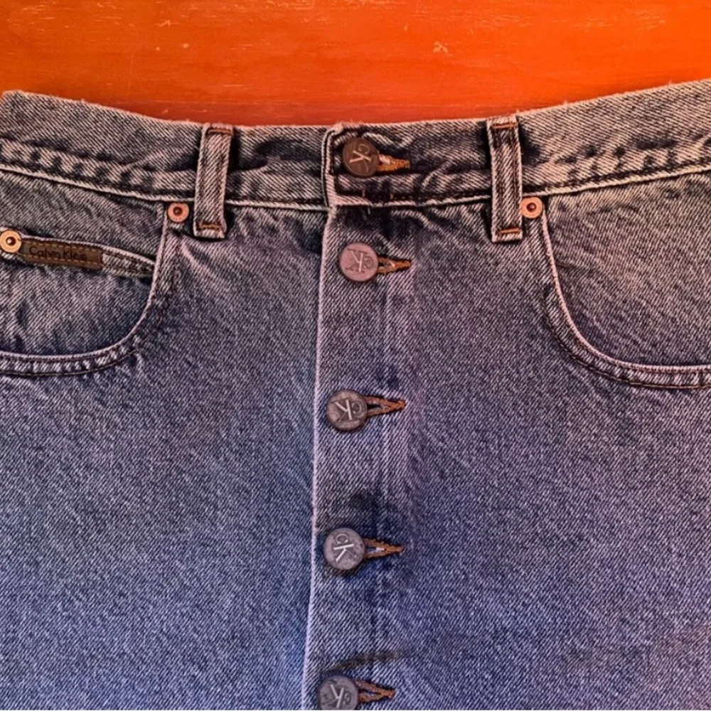 Vintage Calvin Klein Denim Skirt - Picture 4 of 5